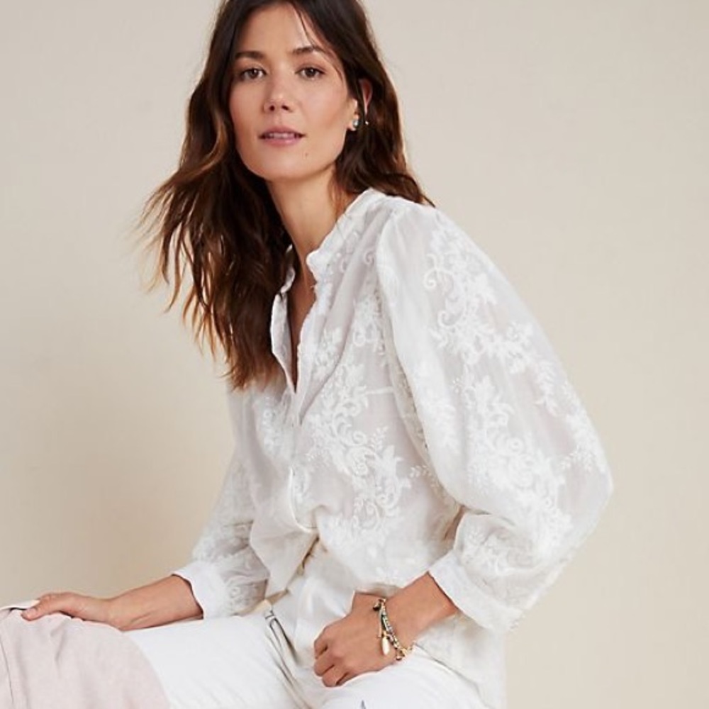 Anthropologie Pilcro Bella Femme Buttondown